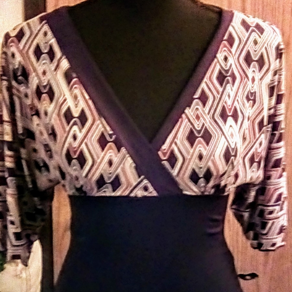 Chocolate Print Blouse